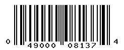 UPC 049000081374 barcode image