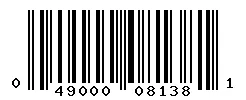 UPC 049000081381 barcode image