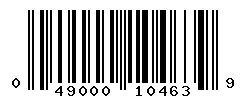 UPC barcode 049000104639