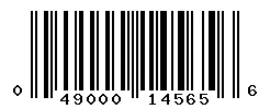 UPC barcode 049000145656