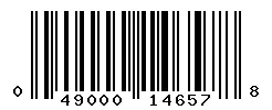 UPC barcode 049000146578
