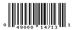 UPC barcode 049000147131