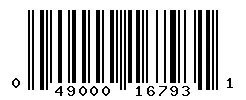 UPC barcode 049000167931