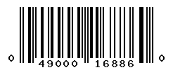 UPC barcode number 049000168860