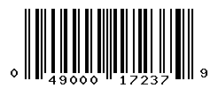 UPC barcode number 049000172379