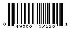 UPC 049000175301 barcode image