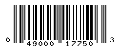 UPC barcode number 049000177503