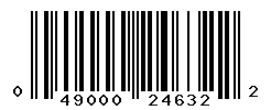 UPC barcode number 049000246322