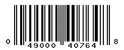 UPC barcode 049000407648