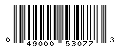 UPC barcode number 049000530773