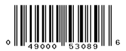 UPC barcode number 049000530896