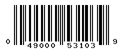 UPC barcode number 049000531039