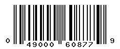 UPC barcode number 049000608779