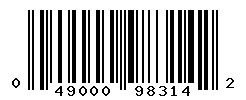 UPC barcode number 049000983142