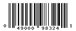 UPC barcode number 049000983241