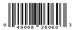 UPC barcode 049008260603