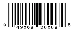 UPC barcode 049008260665