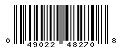 UPC barcode number 049022482708