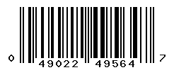 UPC barcode number 049022495647