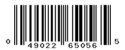 UPC barcode number 049022650565