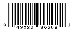 UPC barcode number 049022802681