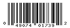 UPC barcode number 049074017392