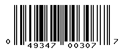 UPC barcode number 049347003077