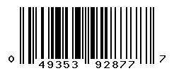 UPC barcode number 049353928777