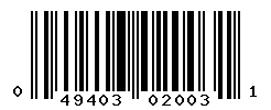 UPC barcode number 049403020031