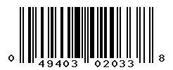 UPC barcode number 049403020338
