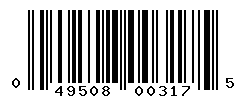 UPC barcode number 049508003175