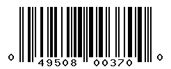 UPC barcode number 049508003700