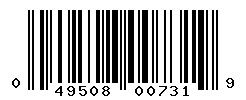 UPC barcode number 049508007319