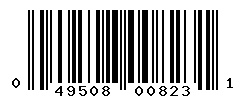 UPC barcode number 049508008231