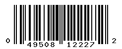 UPC barcode number 049508122272