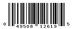 UPC barcode number 049508126195