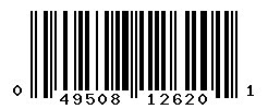 UPC barcode number 049508126201