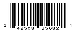 UPC barcode number 049508250821