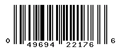 UPC 049694221766 barcode image