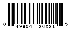 UPC barcode number 049694260215