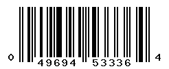 UPC barcode number 049694533364