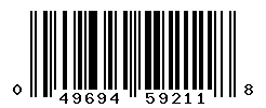 UPC barcode number 049694592118