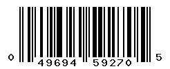 UPC barcode number 049694592705