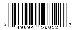 UPC barcode number 049694596123