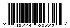 UPC barcode number 049774007723