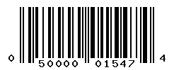 UPC barcode number 050000015474
