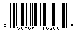UPC barcode number 050000103669