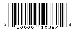 UPC barcode number 050000103874