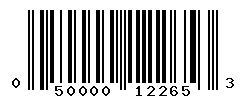 UPC barcode number 050000122653
