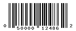 UPC barcode number 050000124862